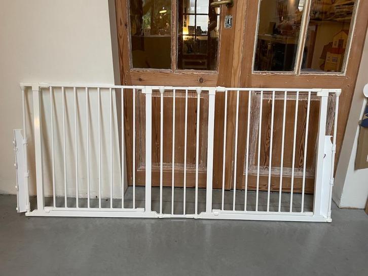 babydan deur-Element voor Flex rooster Wit, Kinderen en Baby's, Traphekjes, Gebruikt, Schroefhekje, Metaal of IJzer, 115 cm of meer
