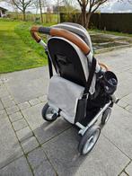 Full option kinderwagen inclu verzorgingstas en draagmand., Kinderen en Baby's, Kinderwagens en Combinaties, Ophalen, Gebruikt