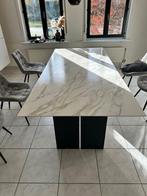 Tafel keramisch tafelblad + 6 stoelen (kan afz.)  te koop, Huis en Inrichting, Tafels | Salontafels, Ophalen