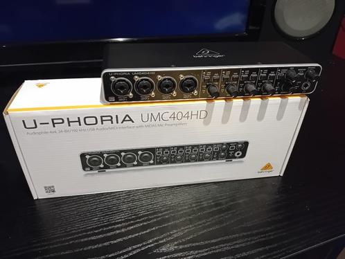 Carte son Beringer umc404hd 4 canaux, Muziek en Instrumenten, Mengpanelen, Nieuw, Minder dan 5 kanalen, Microfooningang, Ophalen