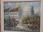 Prachtige Schilderij oud olieverfschilderij - Burnett, Antiek en Kunst, Ophalen of Verzenden
