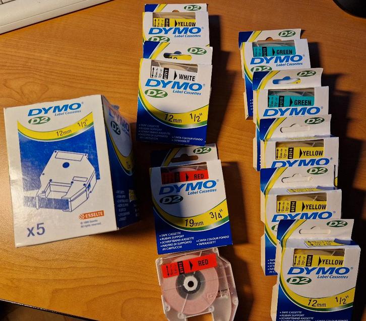 DYMO D2-inktpatronen, Computers en Software, Labelprinters, Nieuw, Tape-label, Ophalen of Verzenden