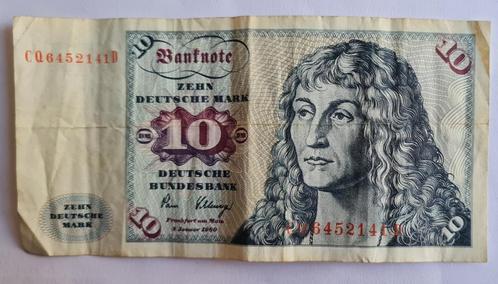10 Mark de la Bundesbank allemande 1963, Timbres & Monnaies, Billets de banque | Europe | Billets non-euro, Billets en vrac, Allemagne