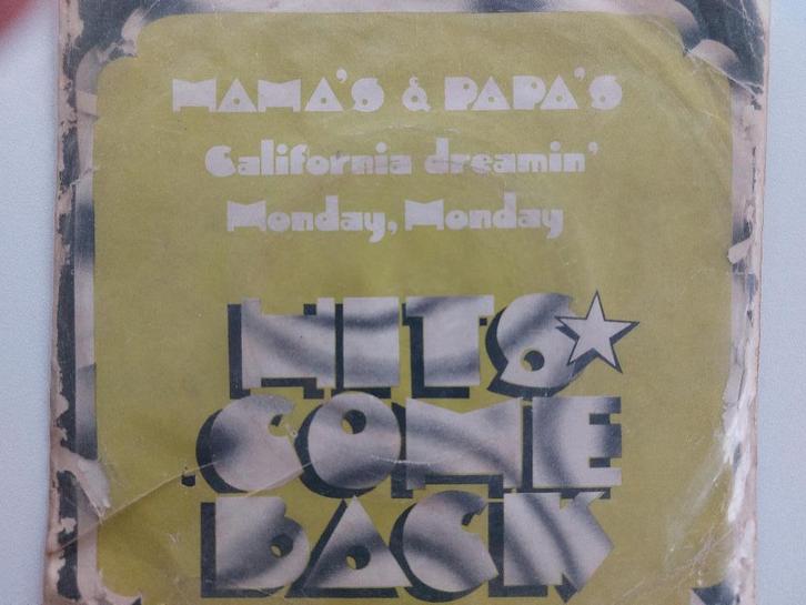 The Mamas& Papas-Monday,Monday/California Dreamin(U.K.pers.), CD & DVD, Vinyles Singles, Pop, Enlèvement ou Envoi