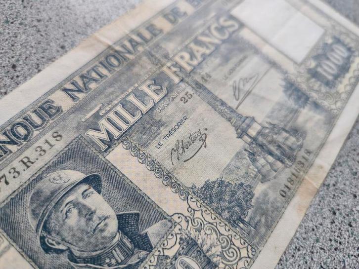 Banque Nationale de Belgique - 1000 Frank (25.10.1944), Postzegels en Munten, Bankbiljetten | Nederland, Ophalen of Verzenden