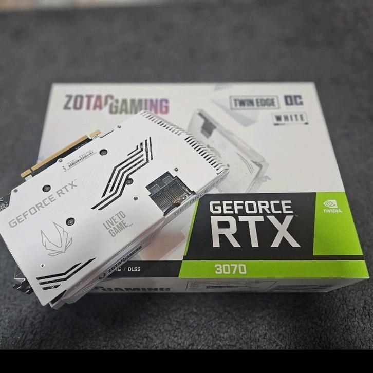 2x RTX 3070 8GB ZOTAC White RGB, Computers en Software, Videokaarten, Zo goed als nieuw, Ophalen of Verzenden
