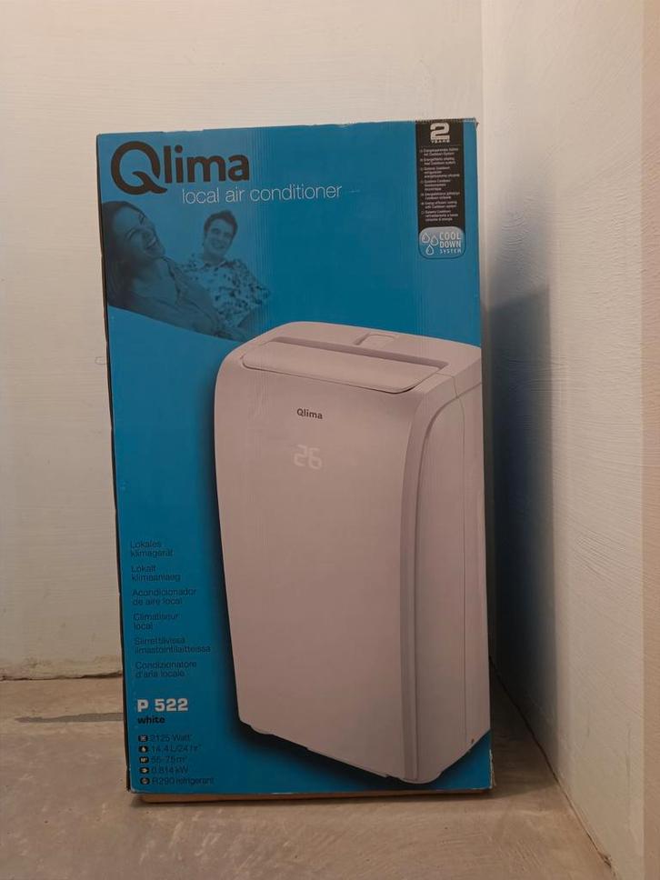 Mobiele airco Qlima P522, Elektronische apparatuur, Airco's, Zo goed als nieuw, Mobiele airco, Afstandsbediening, Timer, Ophalen