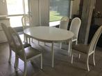 Eettafel met 6 stoelen, Huis en Inrichting, Gebruikt, 150 tot 200 cm, Ophalen of Verzenden, Vijf personen of meer