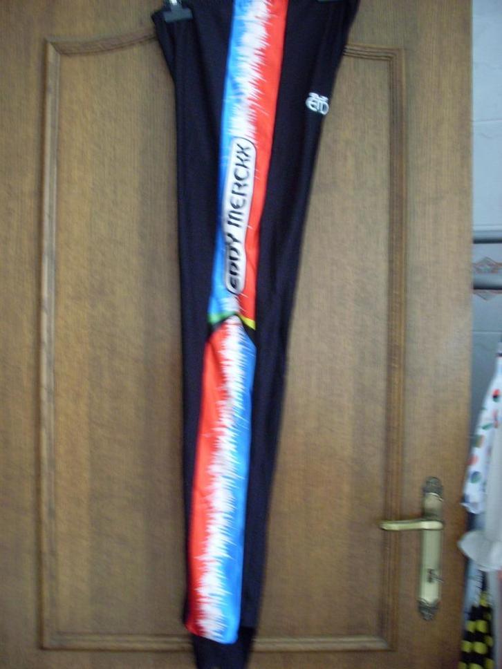 Authentieke retro lange koersbroek me voetlussen Eddy Merckx, Fietsen en Brommers, Fietsaccessoires | Fietskleding, Zo goed als nieuw