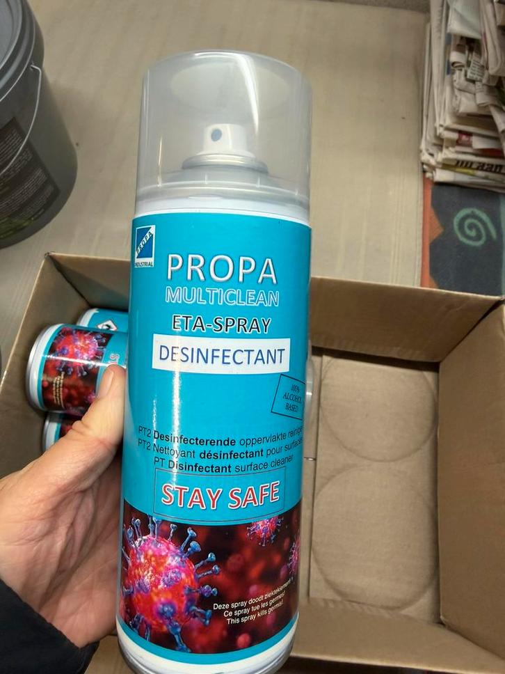 Desinfecterende spray, Huis en Inrichting, Schoonmaakartikelen, Overige typen, Ophalen of Verzenden