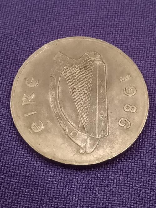 IRLANDE 20 Pence 1986, Timbres & Monnaies, Monnaies | Europe | Monnaies non-euro, Monnaie en vrac, Autres pays, Enlèvement ou Envoi