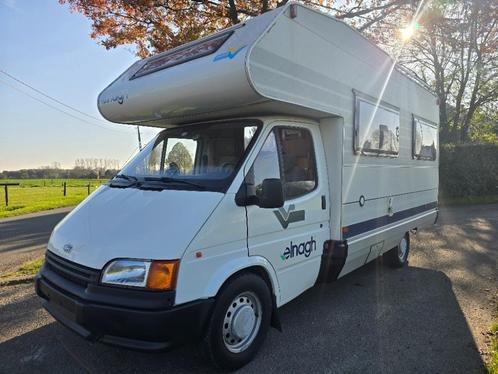 Ford Transit 2.5TD 1993 Complete Camper Oldtimer AIrco, Caravans en Kamperen, Mobilhomes, Bedrijf, Half-integraal, tot en met 5