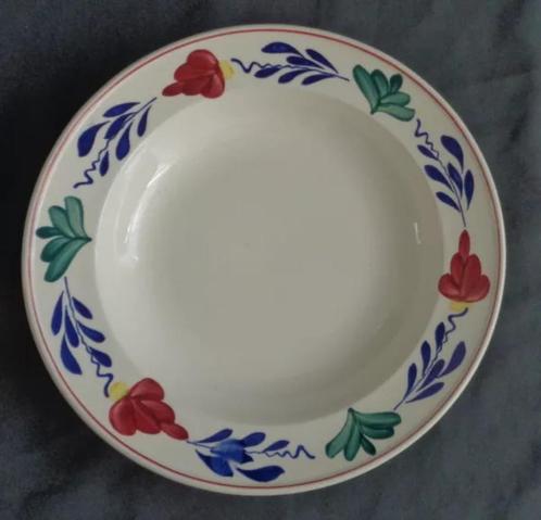 P. REGOUT SPHINX BOERENBONT diep bord 24,5cm deep plate Assi, Huis en Inrichting, Keuken | Servies, Zo goed als nieuw, Boerenbont