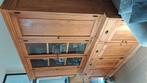 Teak vitrinekast, Huis en Inrichting, Kasten | Buffetkasten, Ophalen, Zo goed als nieuw