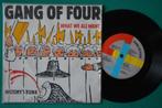 Gang Of Four – What We All Want - vinyl singel (12), Gebruikt, 7 inch, Single, Ophalen of Verzenden