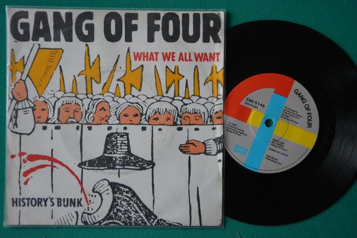 Gang Of Four – What We All Want - vinyl singel (12), Cd's en Dvd's, Vinyl Singles, Gebruikt, Single, Rock en Metal, 7 inch, Ophalen of Verzenden