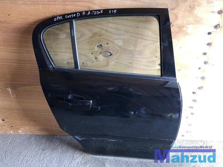 Opel Corsa D Zwart Z20R Rechts rechter Achter deur portier, Autos : Pièces & Accessoires, Carrosserie & Tôlerie, Porte, Opel, Arrière