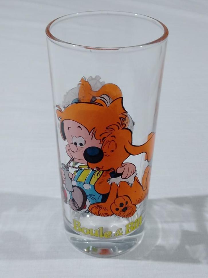 Glas - Boule & Bill / Bollie En Billie - Jean Roba - 2006, Verzamelen, Glas en Drinkglazen, Gebruikt, Frisdrankglas, Ophalen of Verzenden