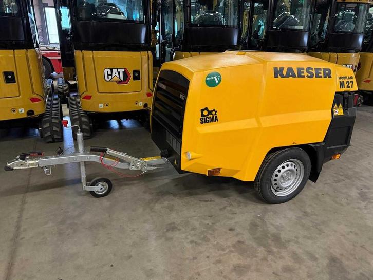 2024 Kaeser M27 PE mobiele bouwcompressor 14 bar, Auto diversen, Aanhangers en Bagagewagens, Gebruikt