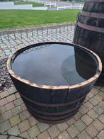 Bassin de terrasse dans un demi-tonneau de whisky de 250 lit, Comme neuf, Enlèvement ou Envoi