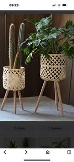 Rotan plantenstandaard 32,5 x 21,5 cm, Ophalen, Zo goed als nieuw, Hout