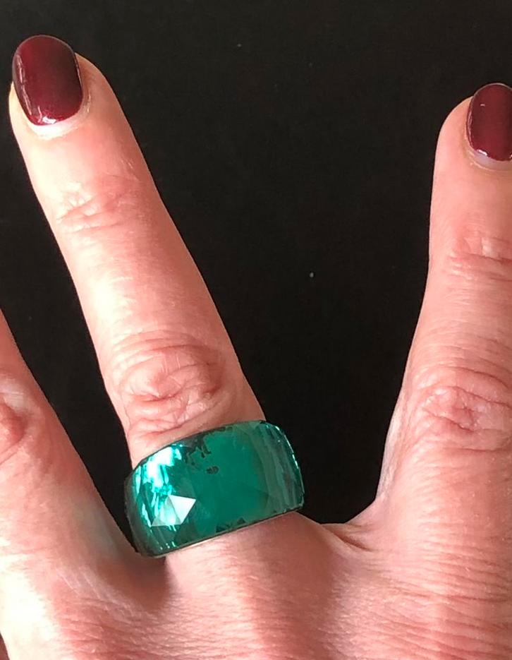 Bague Swarovski Nirvana originale — verte — Taille 55, Bijoux, Sacs & Beauté, Bagues, Comme neuf, Vert, Enlèvement ou Envoi