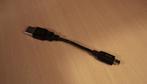 Kabel Omzetstuk conversiestuk USB naar microUSB type B 13 cm, Ophalen of Verzenden
