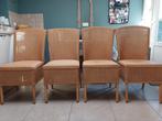 4 Lloyd Loom stoelen, Osier ou Rotin, Landelijk, Enlèvement, Utilisé
