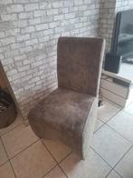 4 chaises a roulette brune, Maison & Meubles, Chaises, Enlèvement, Comme neuf