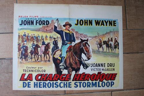 filmaffiche John Wayne She Wore A Yellow Ribbon filmposter, Verzamelen, Posters, Zo goed als nieuw, Film en Tv, A1 t/m A3, Rechthoekig Liggend