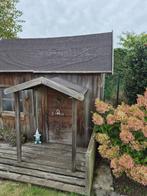 Leuk houten speelhuis met luifel en plantenbakjes, Kinderen en Baby's, Ophalen, Gebruikt, Hout