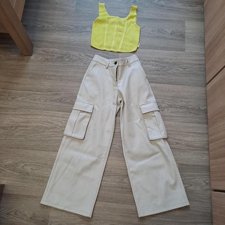 setje van Camille, Magie Tour,  broek + topje maat 128-134, Kinderen en Baby's, Kinderkleding | Maat 128, Zo goed als nieuw, Meisje