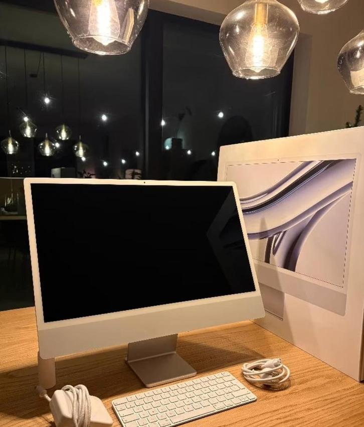 Apple iMac 24" M3 16GB/512GB (Met garantie - 1 jaar oud), Computers en Software, Apple Desktops, Zo goed als nieuw, iMac, 16 GB