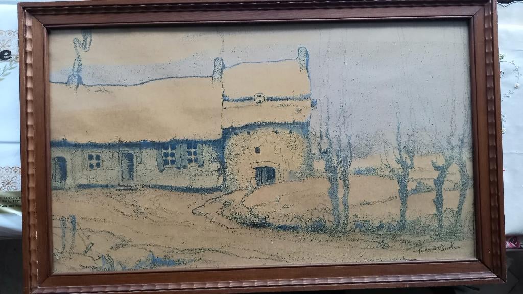 Tableau signé Pol Vandebroek, Enlèvement