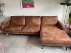 Stoffen zetel Cognac, Huis en Inrichting, Ophalen, Hoekbank, Driepersoons, Zo goed als nieuw