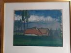 Ludo Laagland  1923 - 2006   Landschap met hoeve, Antiek en Kunst, Kunst | Schilderijen | Klassiek, Verzenden