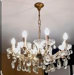 Vintage Kristallen Maria Theresa kroonluster met 8 armen, Huis en Inrichting, Lampen | Kroonluchters, Ophalen