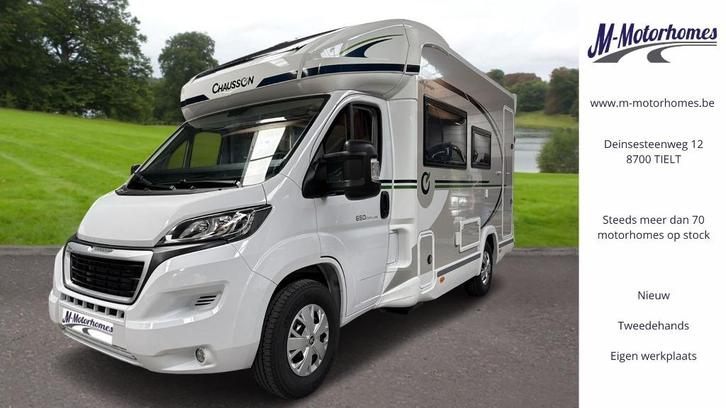Chausson 650 Etape Line 2.2D 140pk | Amper 2.000km!, Caravans en Kamperen, Mobilhomes, Bedrijf, tot en met 4, Half-integraal, Chausson