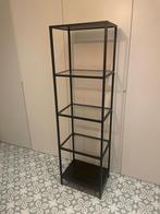 Stellingkast met glazen legplanken, Huis en Inrichting, Kasten | Stellingkasten, Ophalen, Zo goed als nieuw