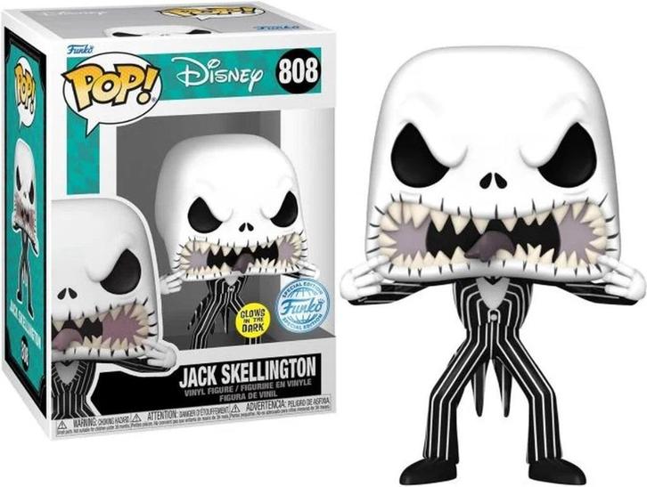 Funko POP Disney - Jack Skellington (808) Glows in the Dark, Verzamelen, Poppetjes en Figuurtjes, Nieuw, Ophalen of Verzenden