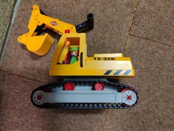 Grue sur chenilles Playmobil, Enlèvement, Comme neuf, Ensemble complet