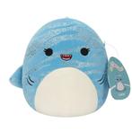 Squishmallow 30 cm (Lamar the blue whale shark), Kinderen en Baby's, Ophalen of Verzenden, Zo goed als nieuw