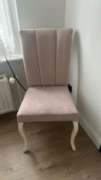 Roze stoel met witte poten, Huis en Inrichting, Ophalen, Zo goed als nieuw