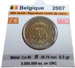 Belgique 50e anniversaire traite Rome 2007, Enlèvement ou Envoi, Belgique, 2 euros, Monnaie en vrac