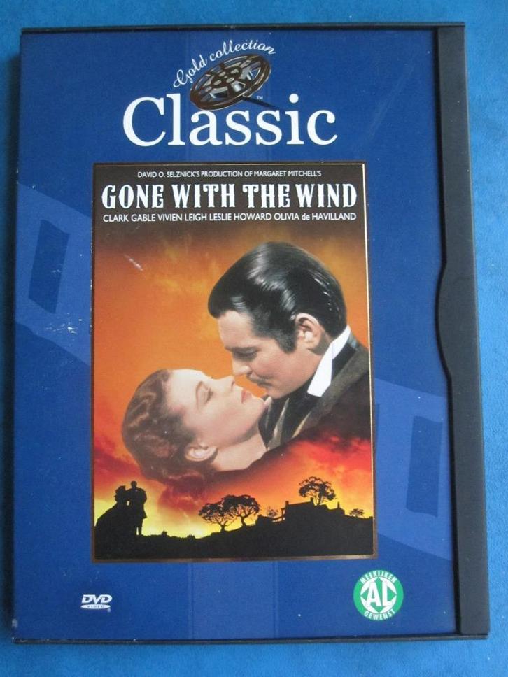 Gone with the wind (1939), Cd's en Dvd's, Dvd's | Klassiekers, Zo goed als nieuw, Drama, Voor 1940, Alle leeftijden, Ophalen of Verzenden