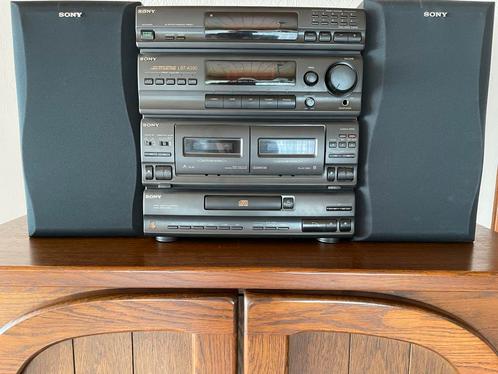 Sony stereoketen gedeeltelijk na te kijken voor werking, Audio, Tv en Foto, Stereoketens, Gebruikt, Cassettedeck, Cd-speler, Tuner of Radio