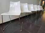 Set 8 Italiaanse designstoelen Zebra SPC 2271/310, Ophalen, Kunststof, Gebruikt, Moderne design sledestoel.