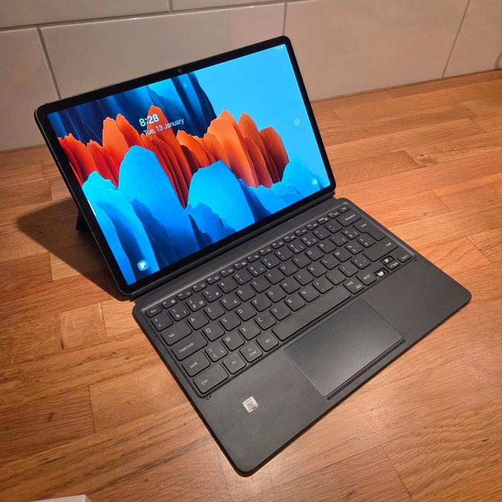 Samsung Galaxy Tab S7 Plus 256GB 12,4" Zwart, Computers en Software, Android Tablets, Zo goed als nieuw, 256 GB, Ophalen