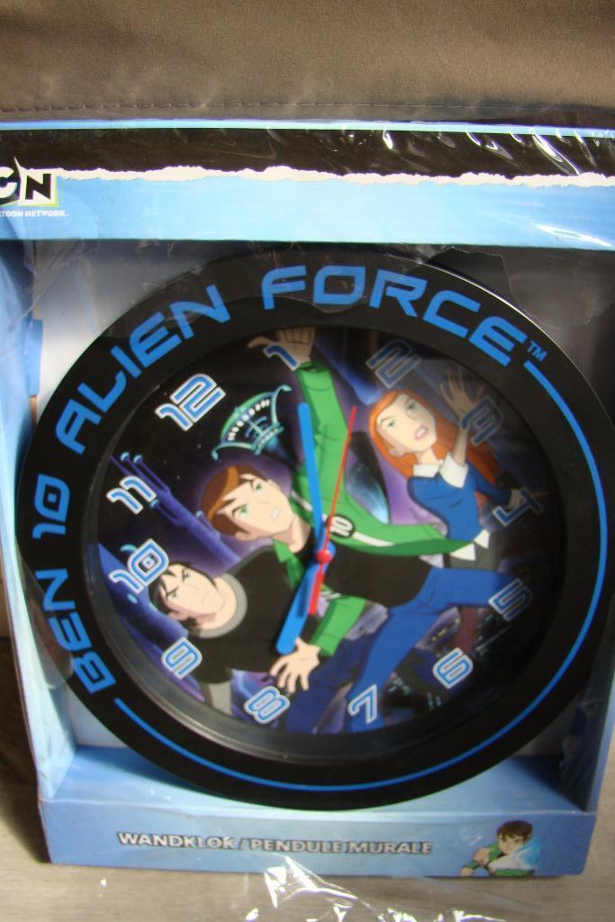 klok wandklok Ben 10 Alien Force , 25 cm -batterij 1,5V, Huis en Inrichting, Woonaccessoires | Klokken, Nieuw, Wandklok, Analoog