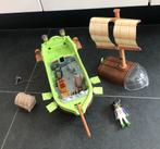 Playmobil piraten boot met mannetje en schatkist., Ophalen of Verzenden